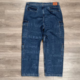 Supreme Martine Rose Denim Cargo Pant Washed Blue