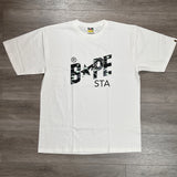 Bape Screen Camo Sta Tee White