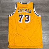 Mitchell & Ness Dennis Rodman Los Angeles Lakers 1998-99 Hardwood Classics Swingman Jersey Gold