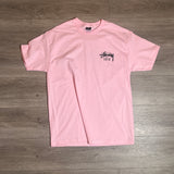 Stussy Paris Logo Pink Tee