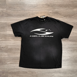 Hellstar Cursive Logo Glow In The Dark T-Shirt Black