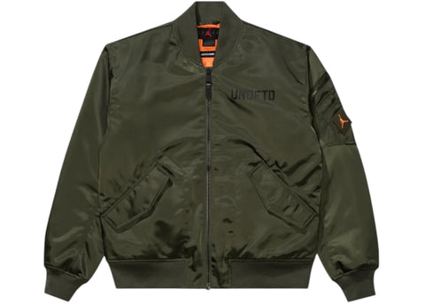 Jordan x Undefeated Bomber Jacket Cargo Khaki/Orange