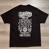 Stussy Mister Cartoon Black Tee