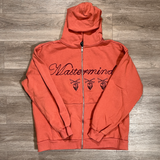 Travis Scott Cactus Jack For Mastermind Skull Zip Up Hoodie Mauve