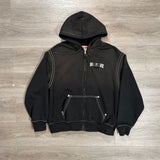 Supreme True Religion Zip Up Hooded Sweatshirt (FW25) Black
