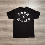 Born x Raised Basic Logo Black Tee